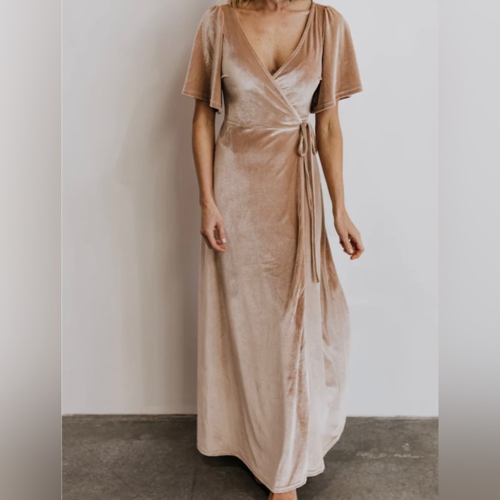 Velvet maxi dress, size large